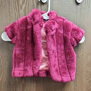 The Children's Place Pink Faux Fur Vest